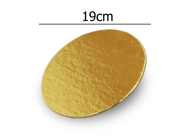 BASE LAMINADA REDONDA 19CM OURO PAPIERI CBD104 - PCT C/10UN