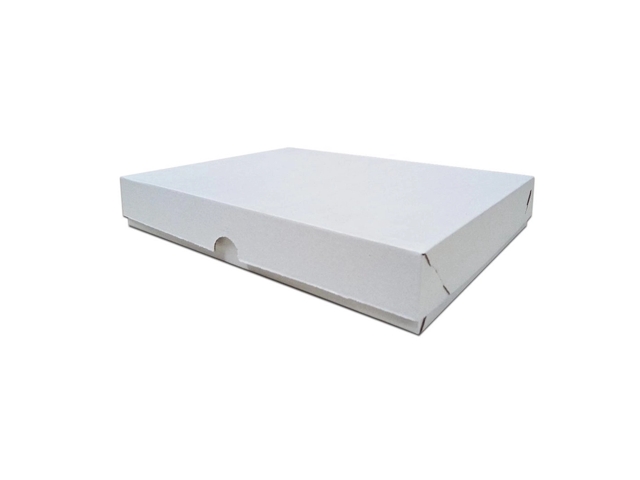 Caixa Papel Alfajor 20x27x5cm Micro Branca - Fardo com 50 Unidades