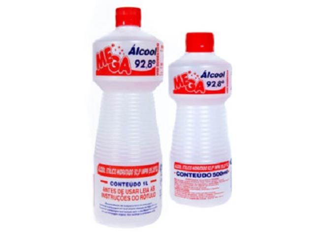 Álcool Líquido 92,8° INPM - Bombona com 1 Litro