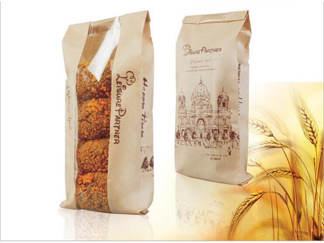 Saco Papel Kraft com Visor 3kg 16x36cm - Fardo com 1000 Unidades