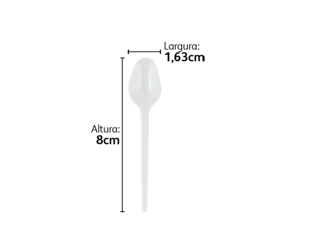 COLHER MINI CRISTAL LITTLE COFFEE CSC631 - CX C/3000 (6X500)