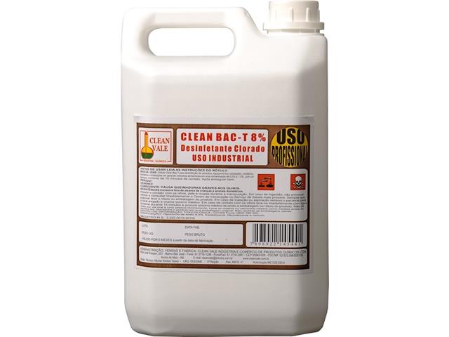 CLEAN BAT-T HIPOCLORITO 8% CLEAN VALE - BB C/5 KG