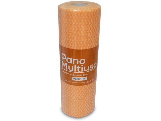 PANO LIMPEZA GERAL 25M LARANJA 30CM X 50CM TALGE- BB C/50 UN