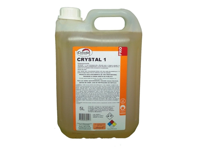 Crystal i Desengraxante Gel Multiuso Crivela - Galão com 5 Litros