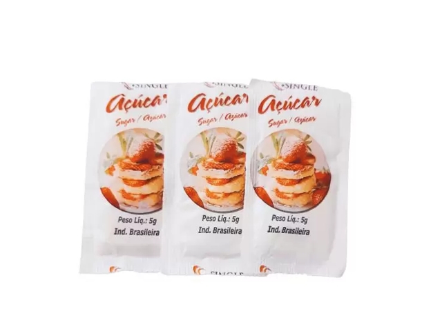 Sache Açúcar Cristal Bom Sabor 5gr - Caixa com 1000 Unidades