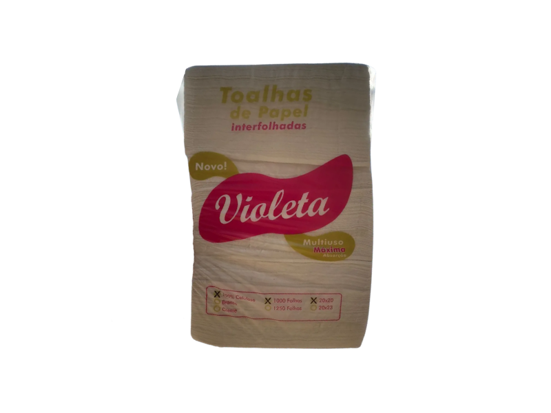 Papel Toalha Intercalado 20x20cm Premium 100% Celulose - Fardo com 1000 Unidades
