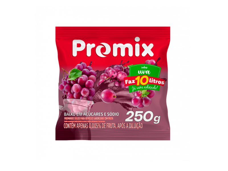 Refresco Po Promix Uva (10) - Pct C/250g