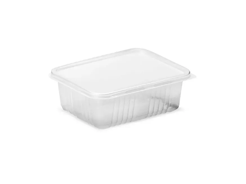 G305 - Pote PP Retangular Microondas 1000ml  - Cx. C/ 100 Unidades