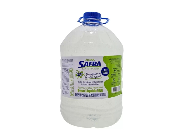 ALCOOL LIQUIDO 70 INPM SAFRA - GALAO C/5 LITROS