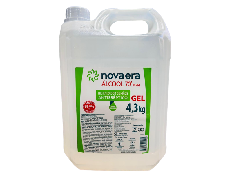 Álcool Gel Antisséptico 70 Inpm Nova Era - Galão 