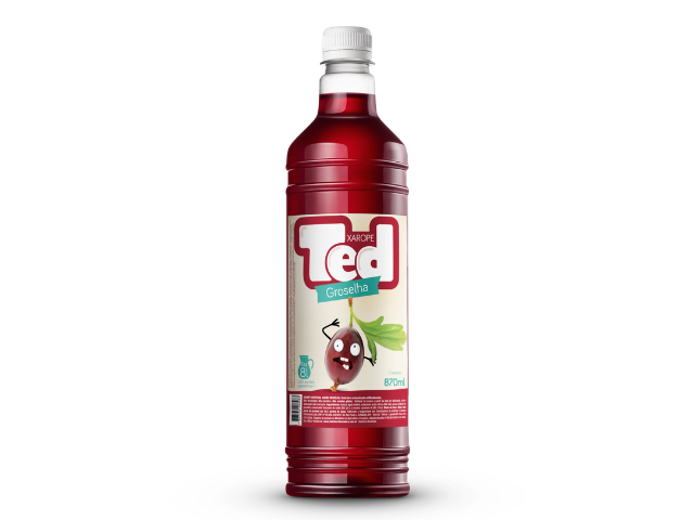 Ted Xarope Groselha 870ml Pet - 6 Unidade