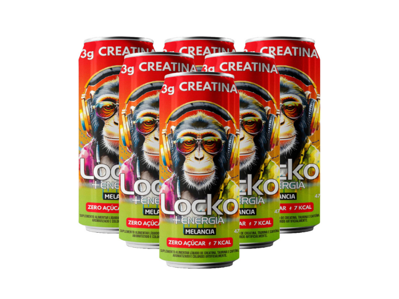 Locko Melancia Bebida Suplemento 473ml Fardo 6 Unidade