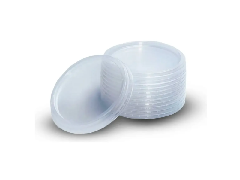 TP100 - Tampa Transparente Lisa Pote 100ml/Copo 180/200ml - Cx C/ 2000 Unidades