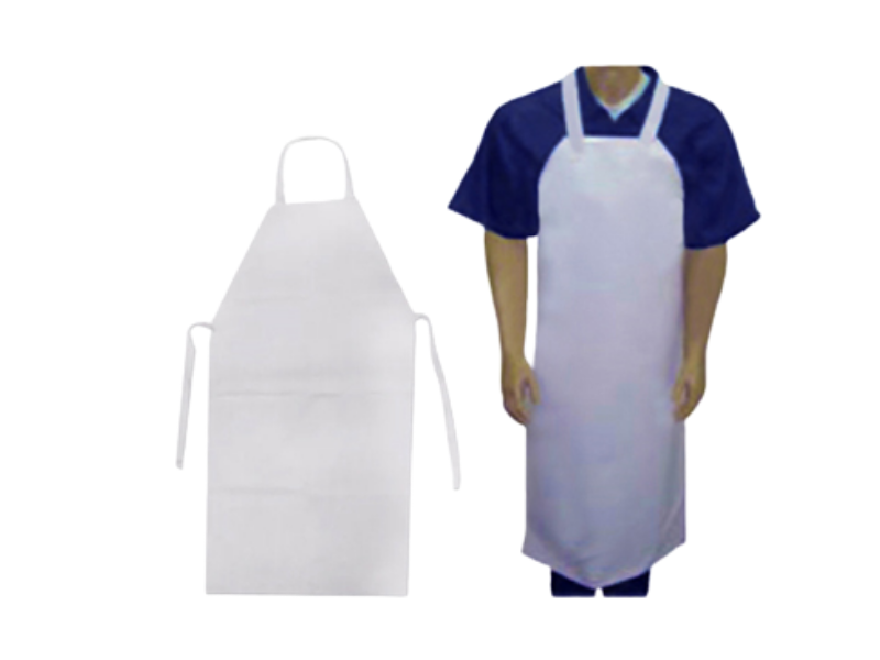 Avental PVC Branco Tipo Napa Açougueiro 70x1,20m - Unidade