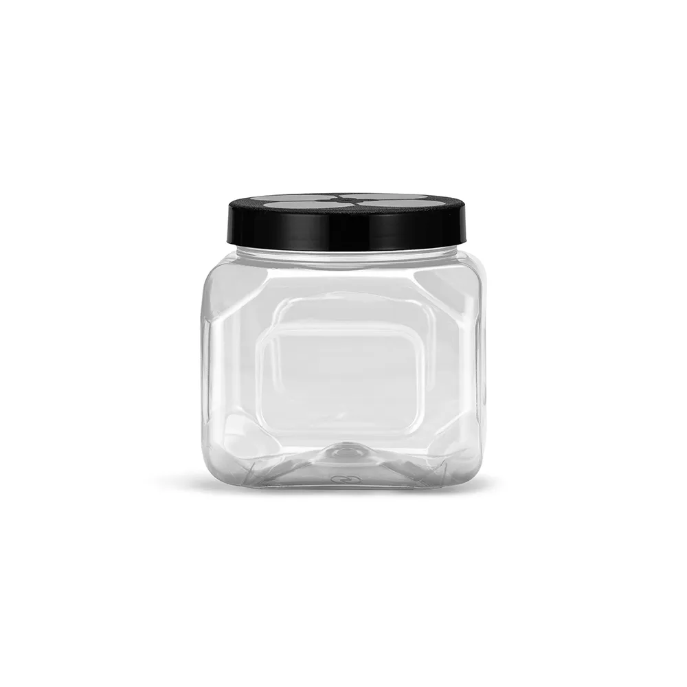 G 1050 Pote Multiuso PET c/ Tampa PP - 1800ml - Cristal / Tampa Sortidas