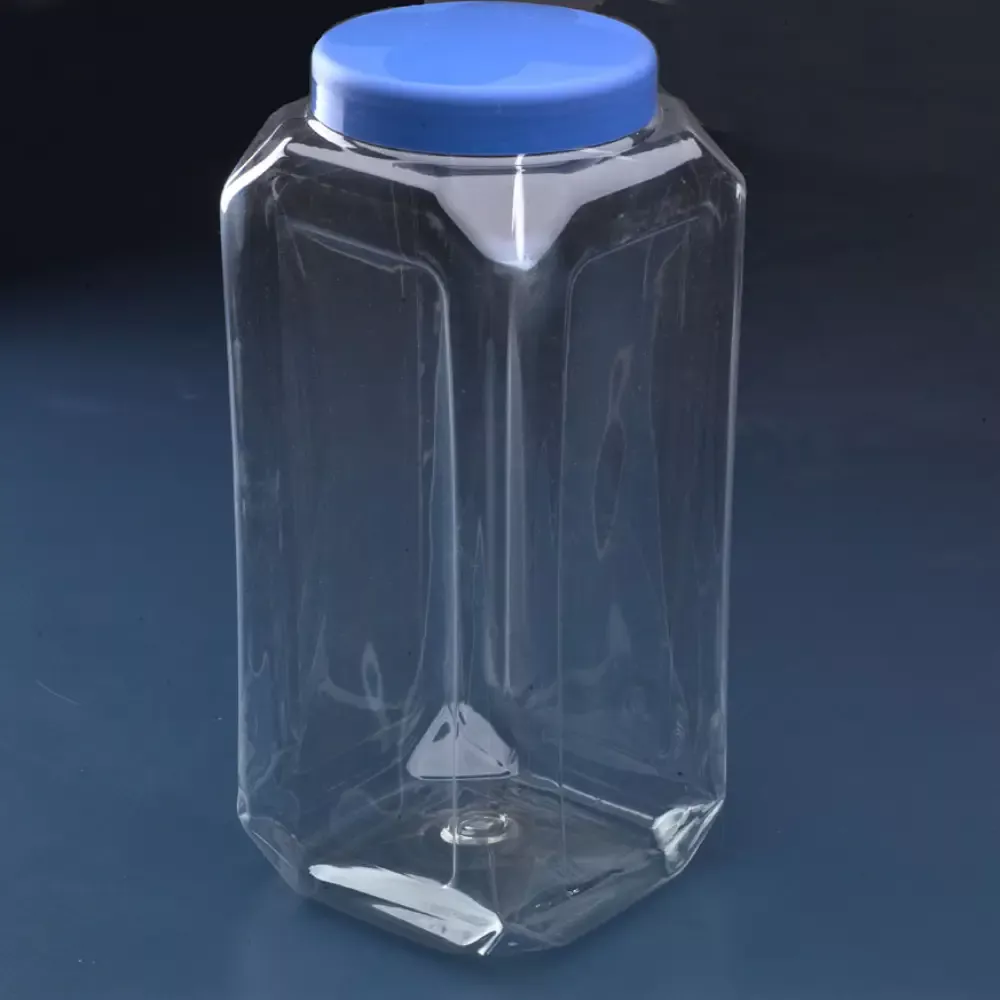 G 1057 Pote Multiuso PET c/ Tampa PP - 4900ml - Cristal / Tampa Sortidas