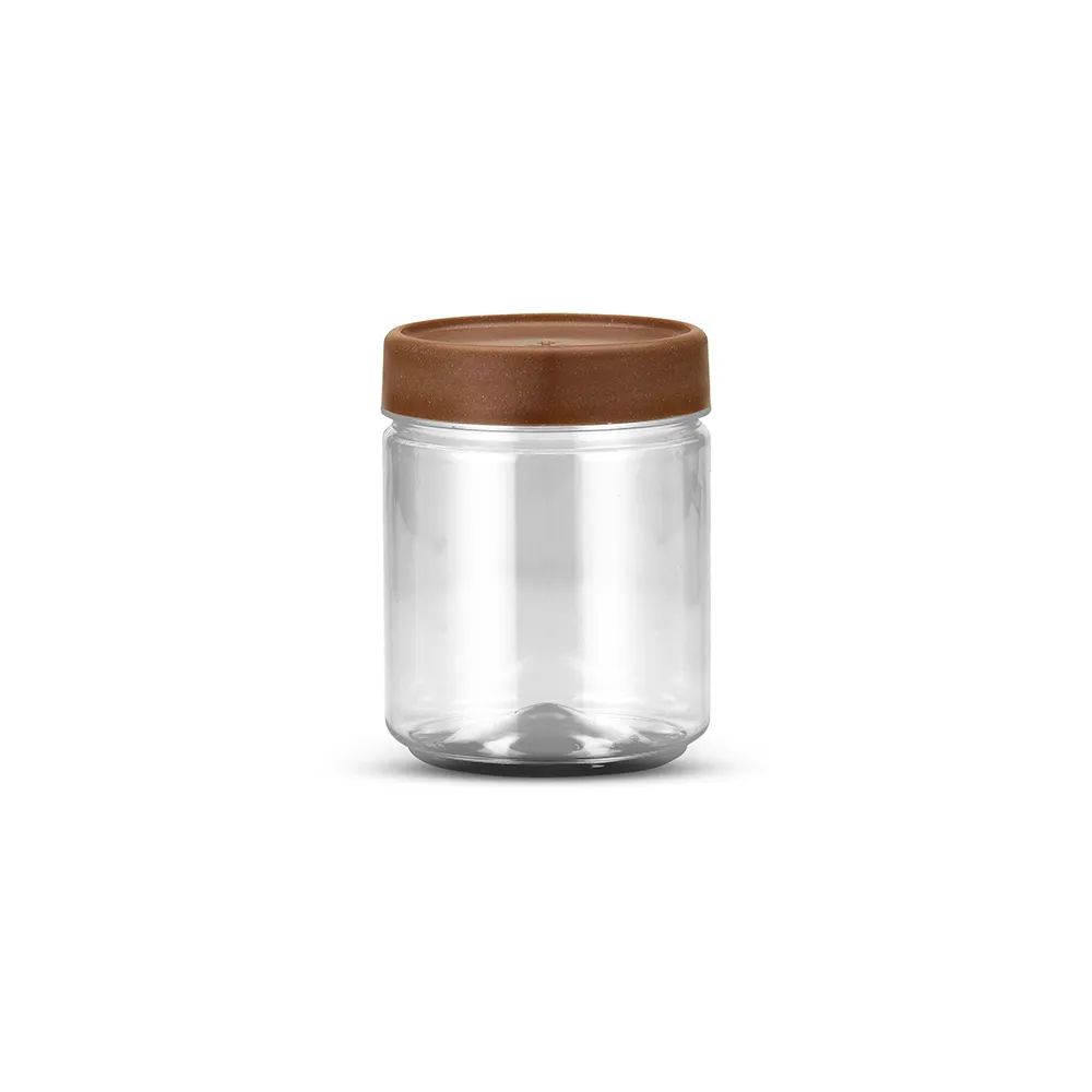G 1113 Pote Soprado - 650ml - Base Cristal e Tampa Amadeirada