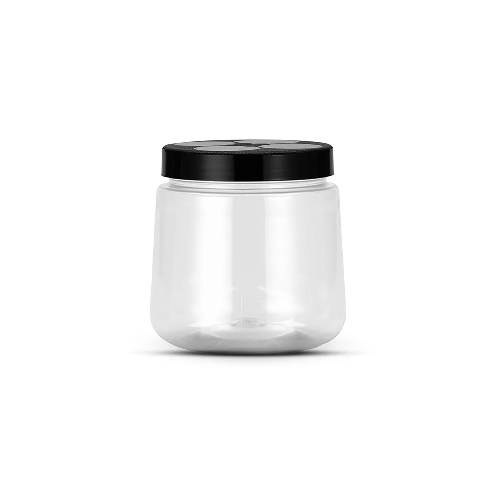G 1432 Pote Multiuso PET c/ Tampa PP - 1300ml - Cristal / Tampa Sortidas