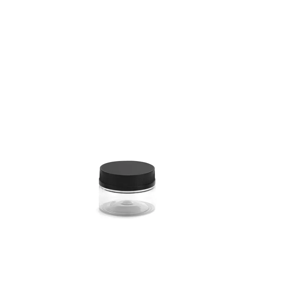G 1510 Pote Multiuso Bazar 100ML - Base Cristal e Tampa Branca ou Preta