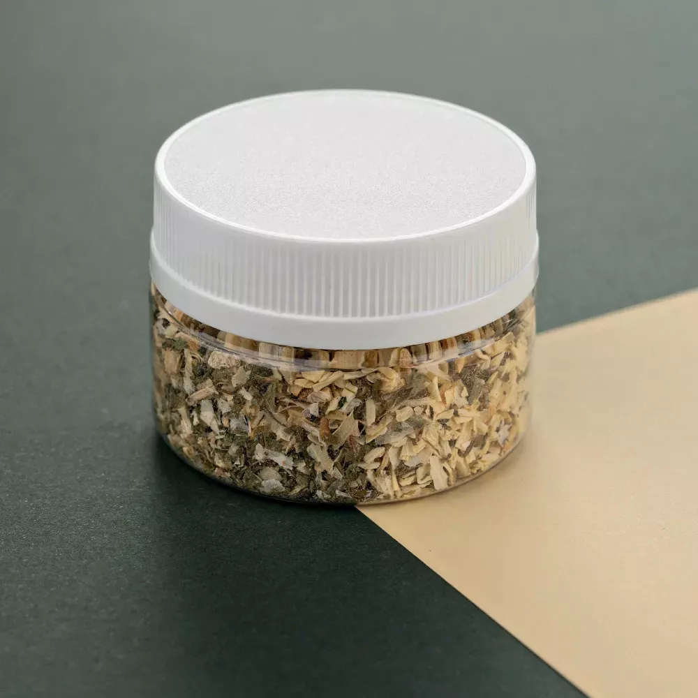 G 1510 Pote Multiuso 100ML - Cristal / Tampa Branca, Preta e Laranja