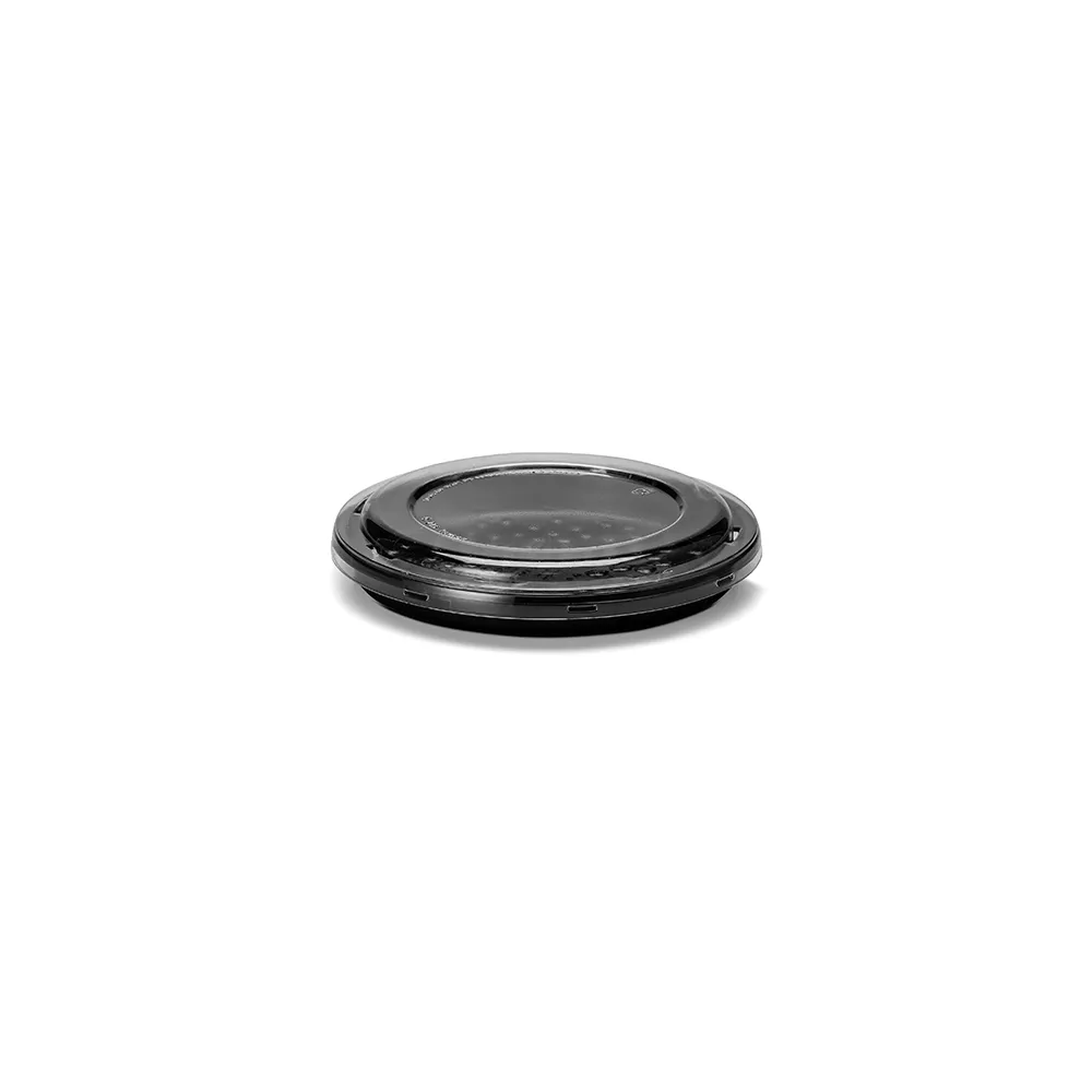 G 215 Bandeja para Pizza 15cm - Base Preta / Tampa Cristal