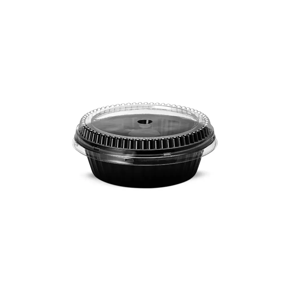 G 234 SF Forma para Bolo - 1200ml - Base Preta / Tampa Cristal
