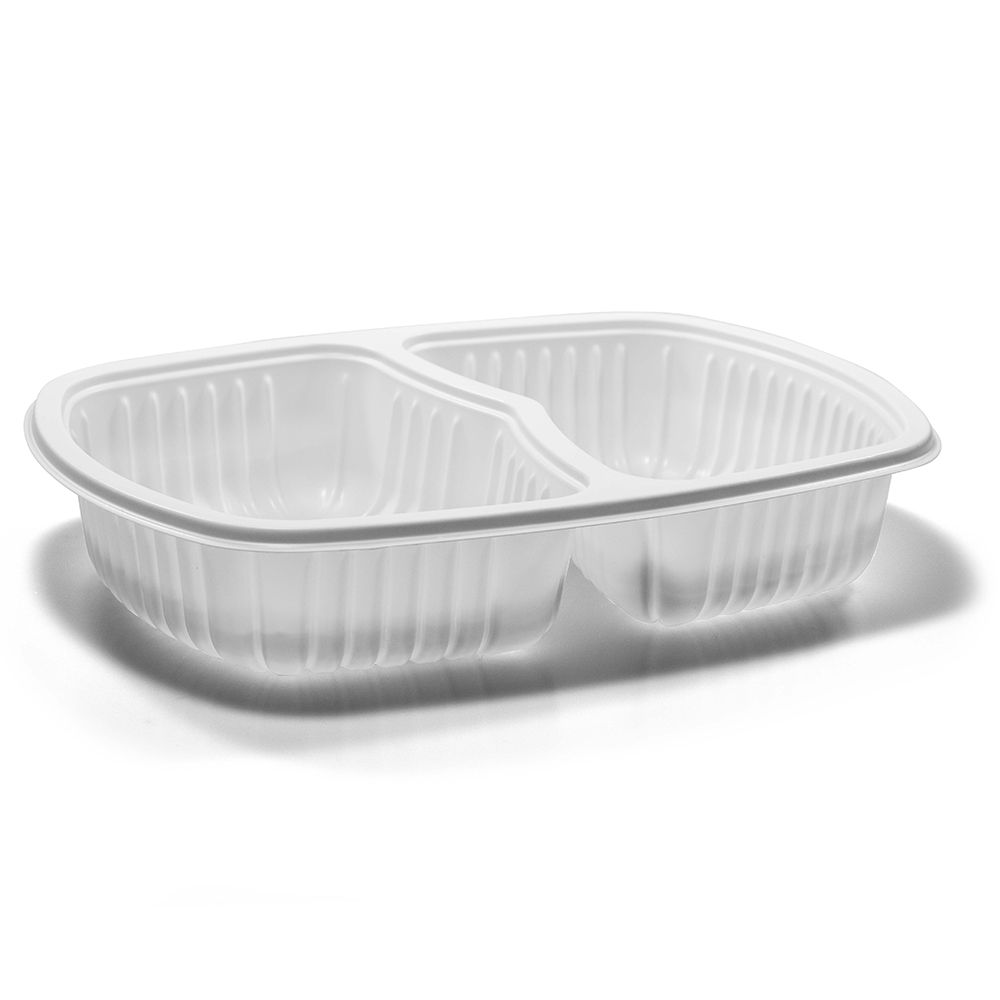 G 322 Bandeja Refeição com 2 Divisórias - 1150ml - Branca