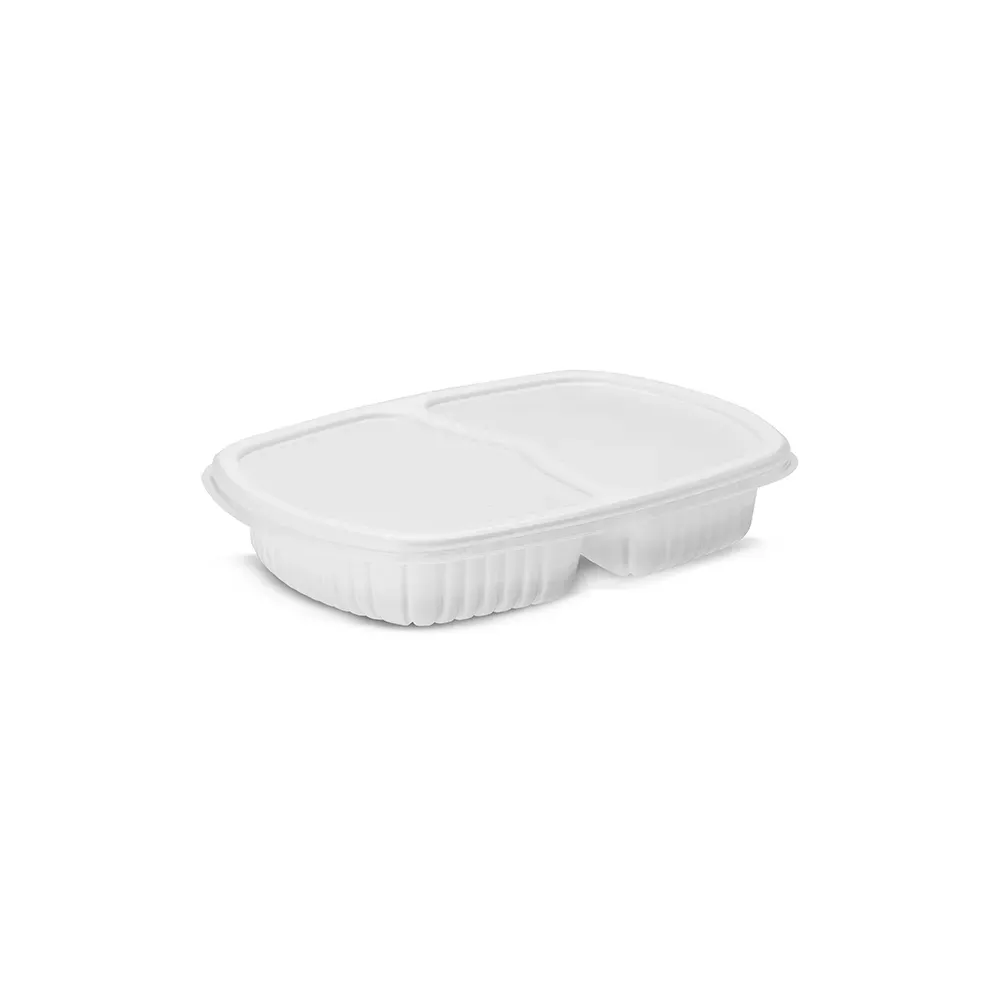 G 322 SF Bandeja Refeição com 2 Divisórias - 1150ml - Branca
