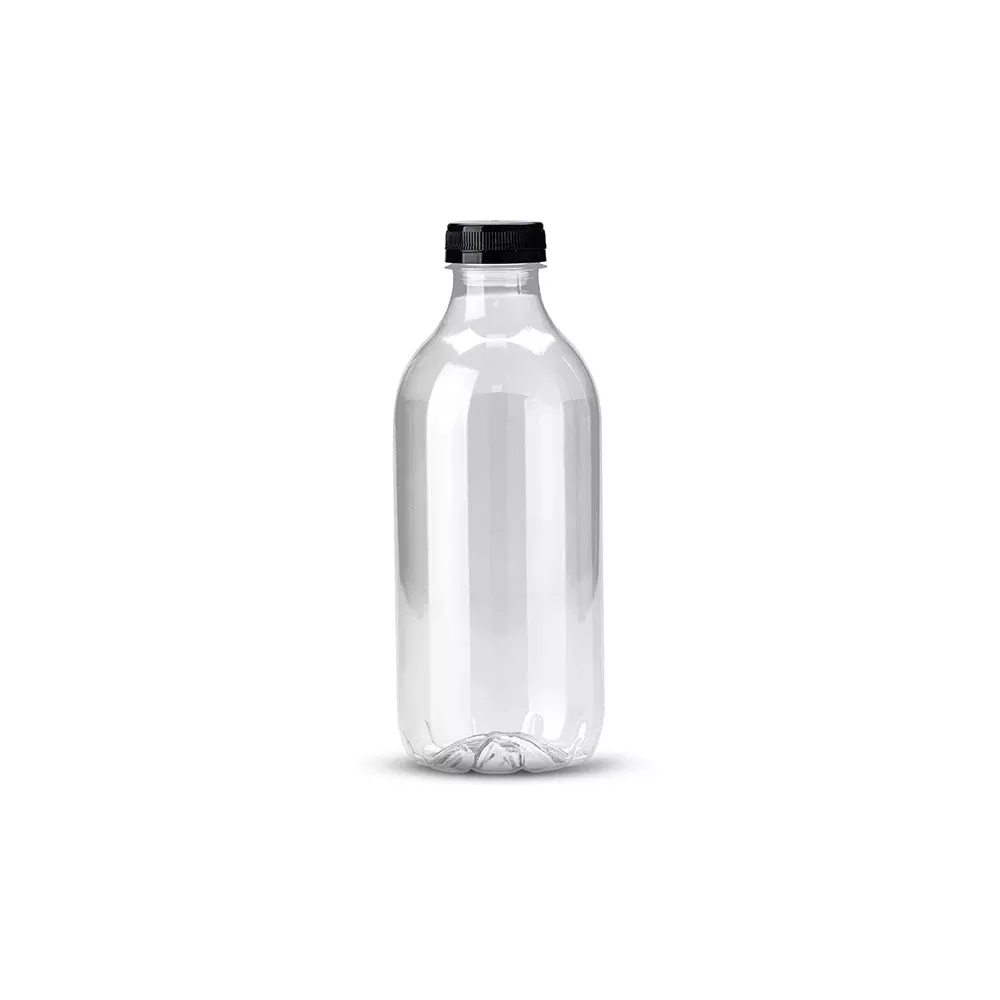 G 3590 Garrafa C/TP 900ML - Base Cristal e Tampa Preta