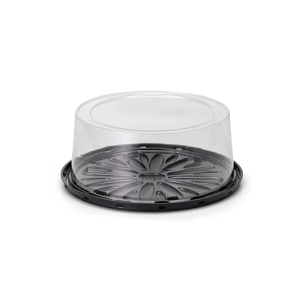 G 50CT Torta Pequena - 1,5kg - Base Preta / Tampa Cristal