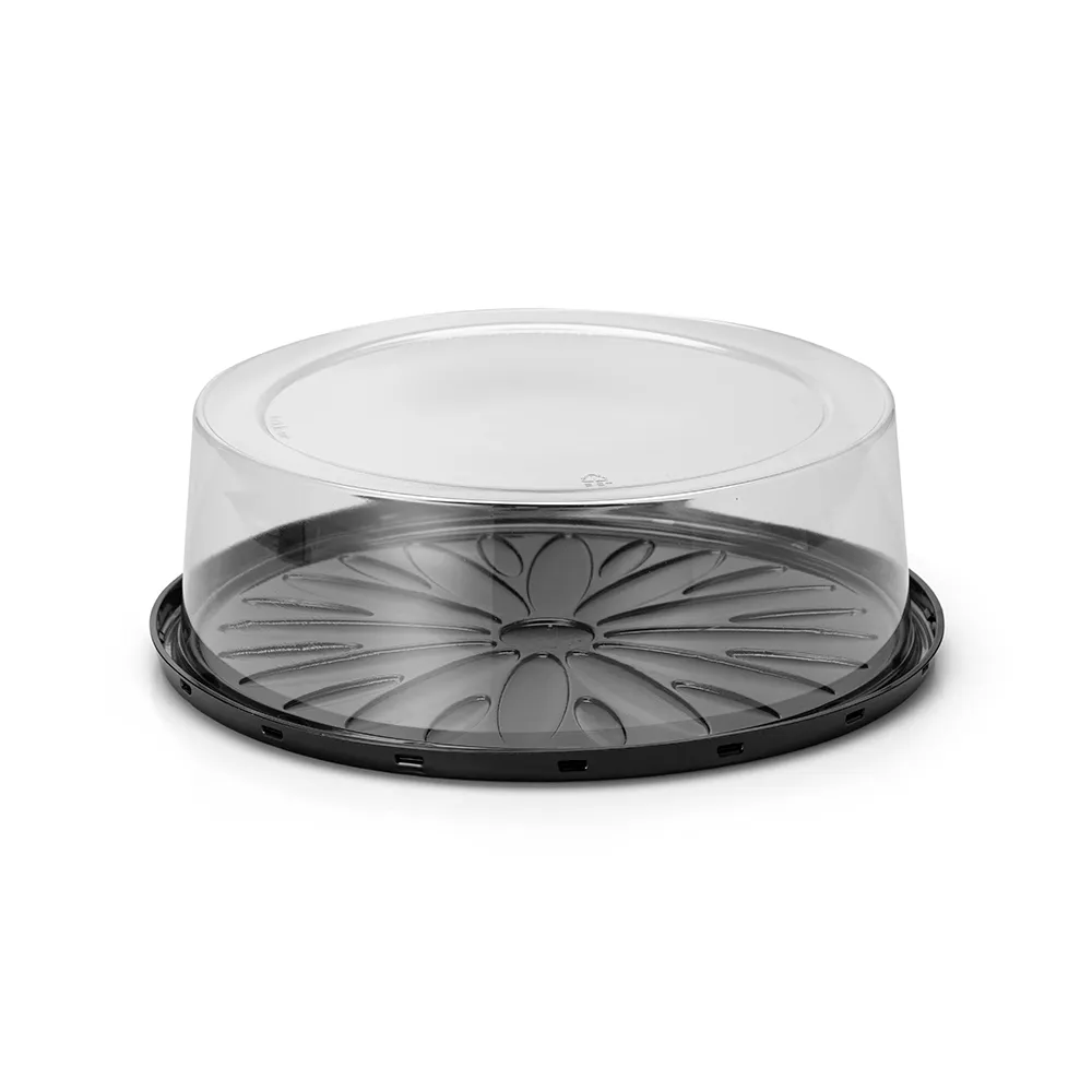 G 60CT Torta Grande - 2kg - Base Preta/Tampa Cristal