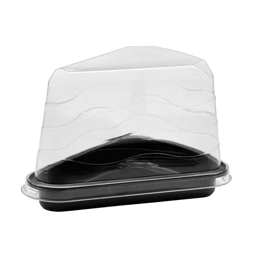 G 630A Fatia de torta alta - Base Preta e Tampa Cristal