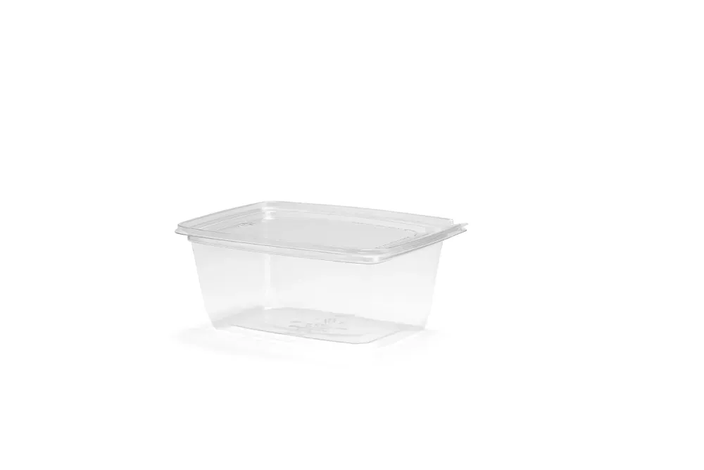 G 738 Pote retangular com lacre 1000ml - Cristal