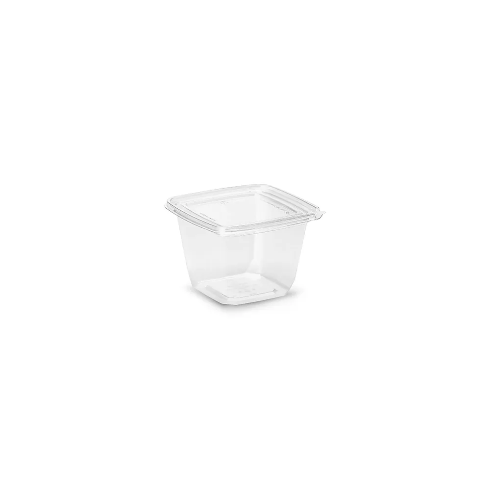 G 767 Pote Quadrado com Lacre - 473ml - Cristal