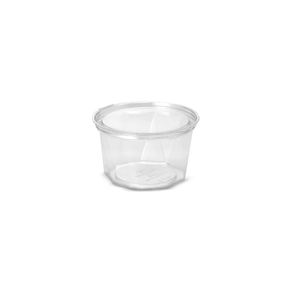G 800D Pote Redondo com Tampa Articulada - 1000ml - Cristal