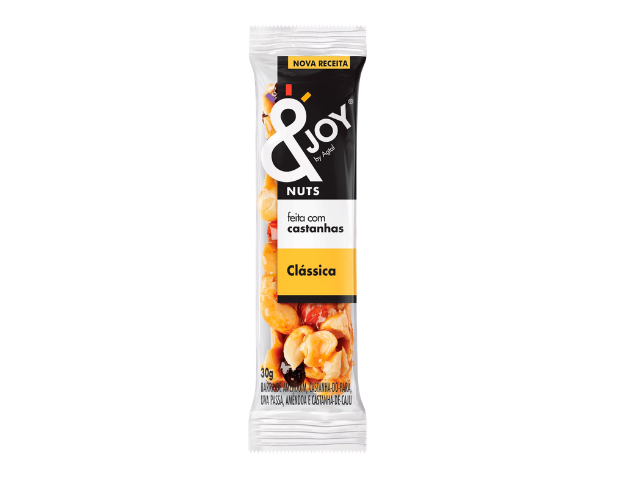 Barra Nuts & Joy Clássica Barra 30gr  - Cx C/12 Barras