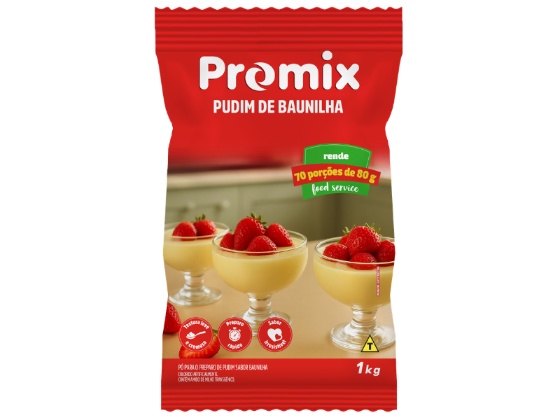 Pudim De Baunilha Promix - Pct C/1 Kg 