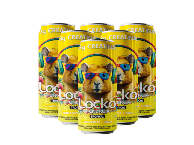 Locko Tropical Bebida Suplemento 473ml - Fardo 6 Unidade