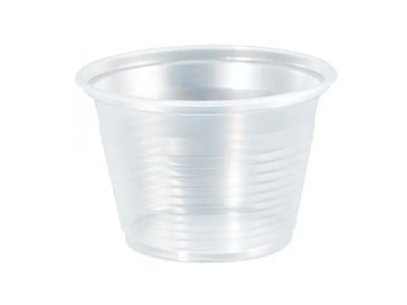 PT100 - Pote Transparente Estriado 100ml - Cx C/ 2000 Unidades