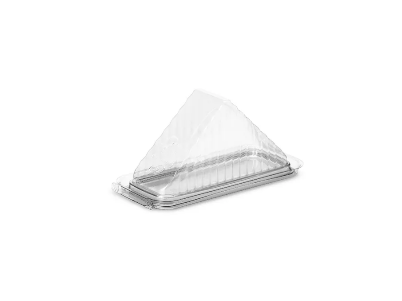 G565 - Embalagem PET Sanduíche com Lacre Triangular - Caixa com 100 Unidades  