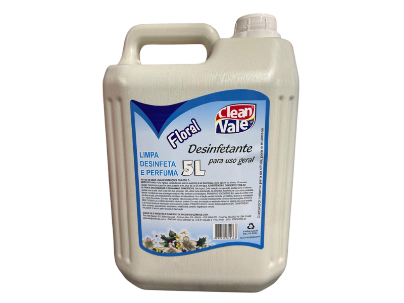Desinfetante Floral Clean Vale - Bombona com 5 Litros