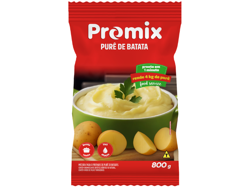 Purê De Batata Promix - Pct C/800gr 