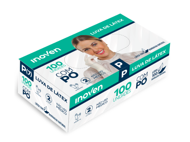 Luva Látex P Procedimento C/Talco - Cx C/100 Unidade