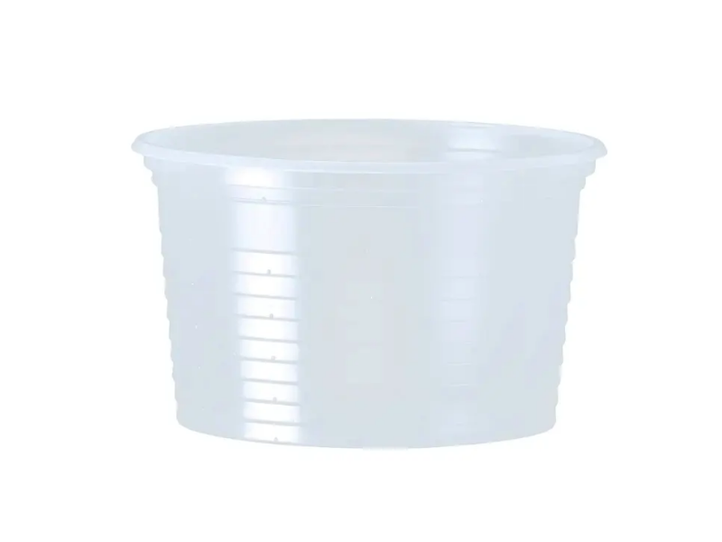Pote Transparente Estriado 200ml - Cx C/ 1000 Unidades