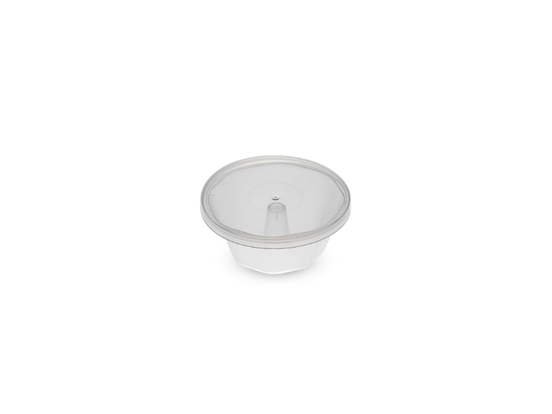Forma Pudim Mini com Tampa 80ml Plastilania - Caixa com 320 Unidades