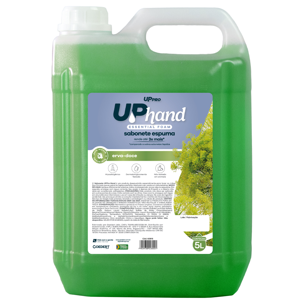 Sabonete Espuma Erva Doce Up Hand Goedert