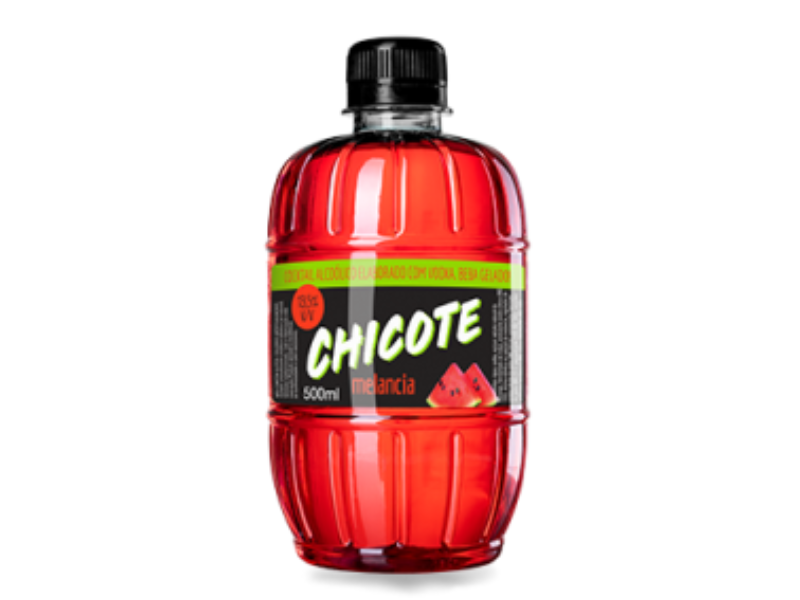 Chicote Cocktail Alcoólico Melancia 500ml Pet - Fd C/12 Un