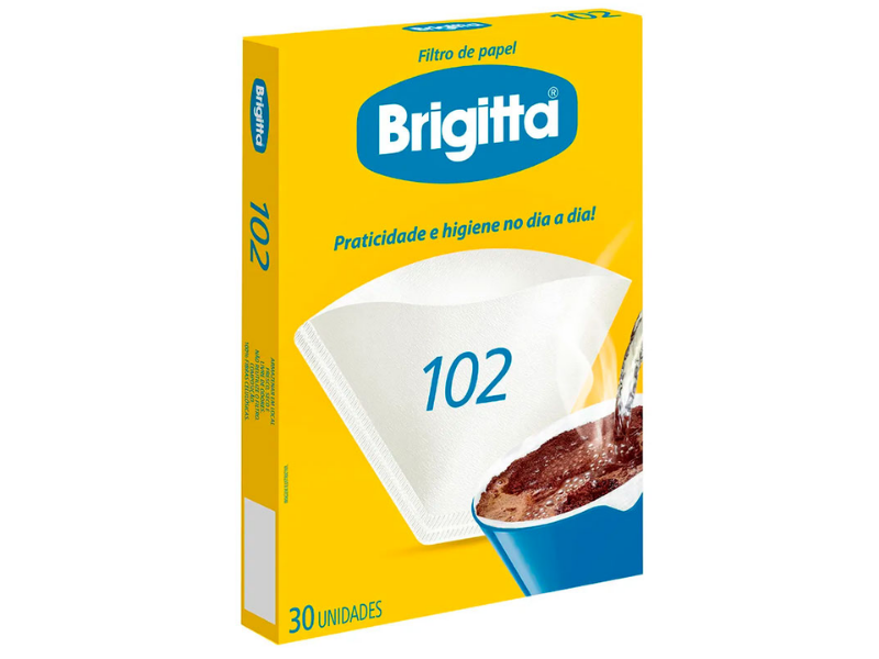Filtro Papel Brigitta 102 Pequeno – Cx C/ 30 Unidades