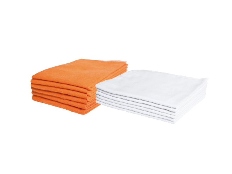 Pano Flanela Branca 28 X 38 - Pct C/12 Unidade