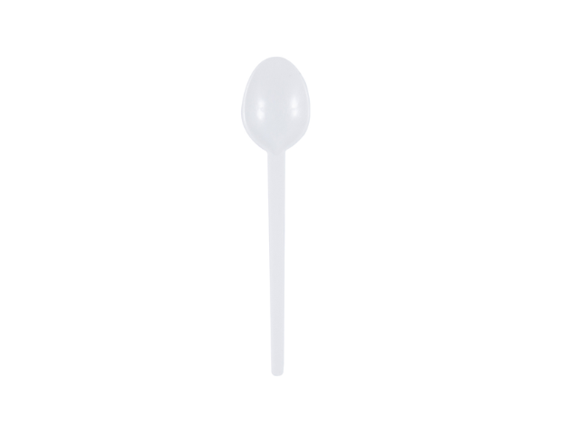 Colher Cafezinho Branca  - Pct C/100 Unidade 